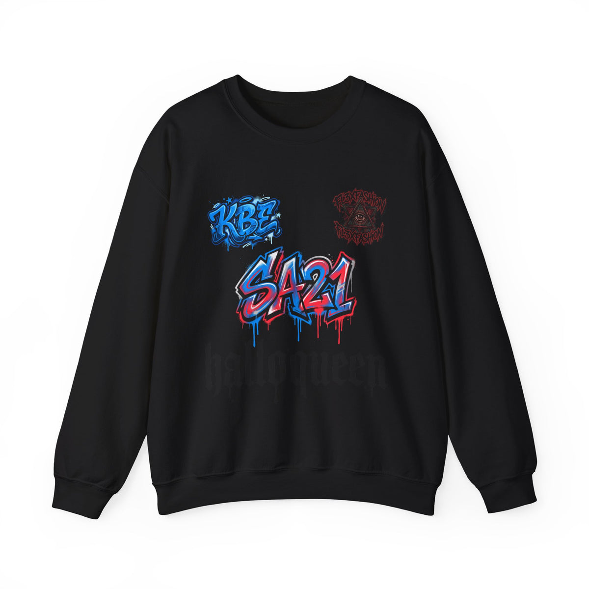 Halloween 'HalloQueen' Graphic Sweatshirt — SA21 Graffiti Crewneck