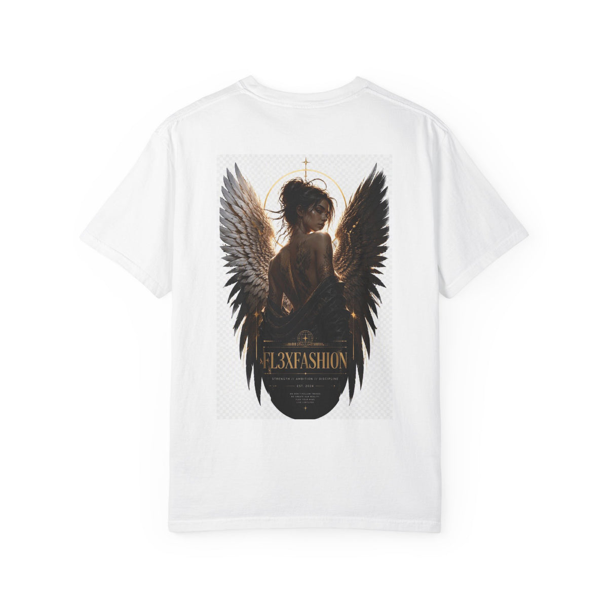 Angel Wings Graphic T‑Shirt — FL3XFASHION Logo Streetwear