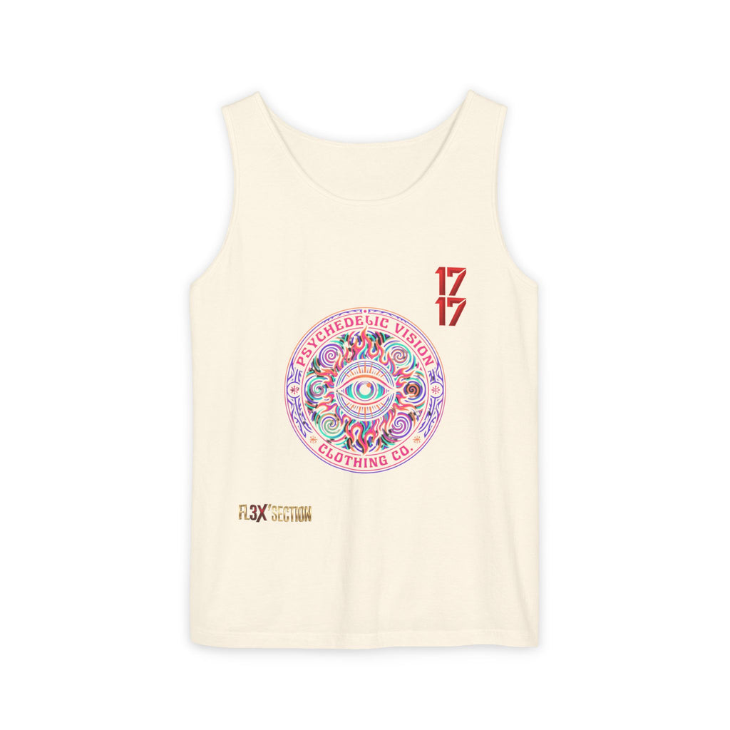 Psychedelic Vision Tank Top — Retro Eye Mandala Graphic
