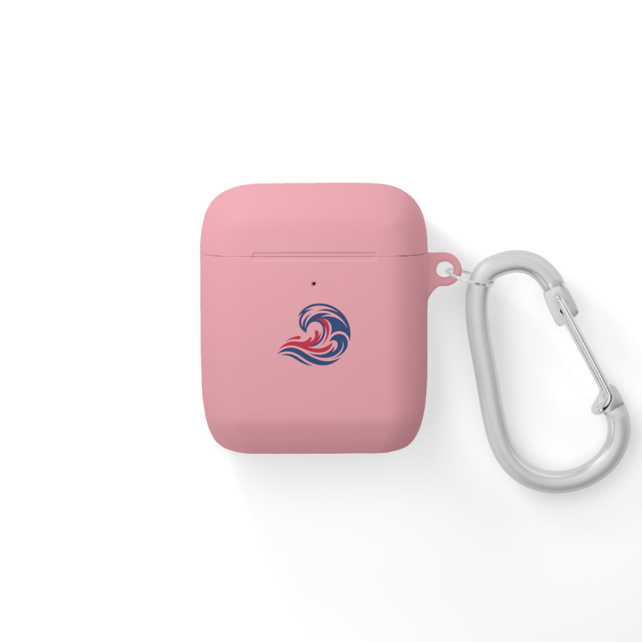 Wave Crest AirPods Case Cover - Patriotic Red White Blue Swirl