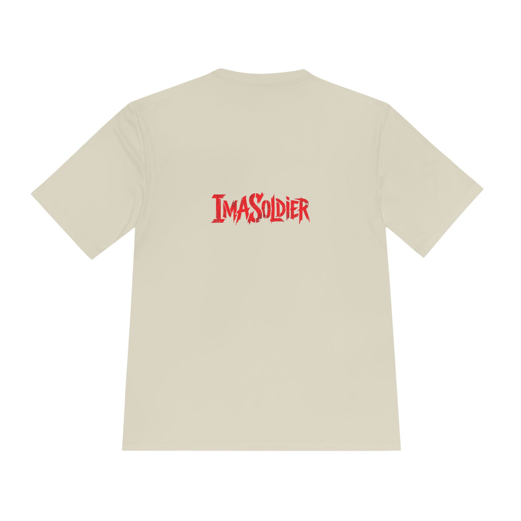 ImaSoldier Graphic Tee — Dark Joker Face Logo Moisture‑Wicking Shirt