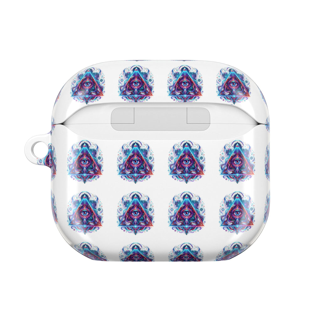 Psychedelic Third Eye AirPod Case — Vibrant Mystic Triangle Design