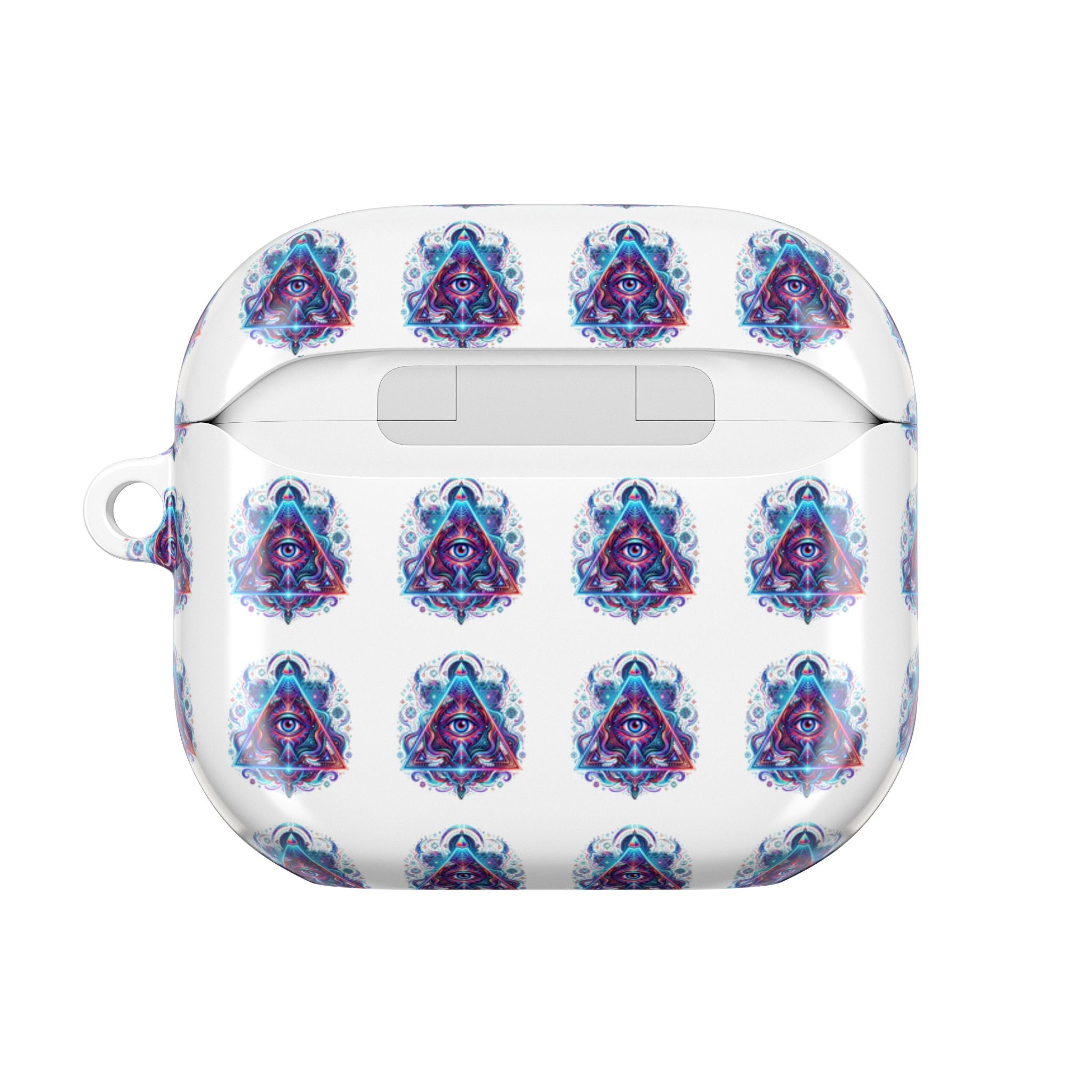 Psychedelic Third Eye AirPod Case — Vibrant Mystic Triangle Design