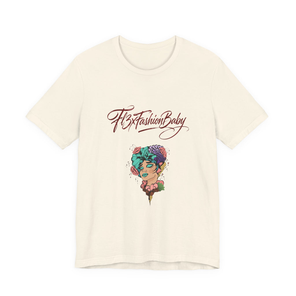 T-Shirt — 'FBxFashionBaby' Floral Portrait Graphic Tee