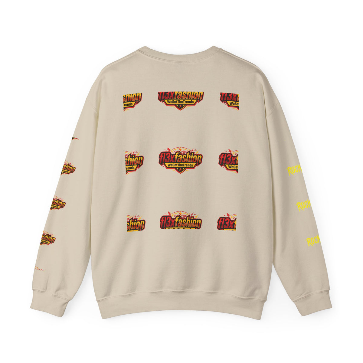 Logo Pattern Sweatshirt — fi3xfashion Graphic Crewneck