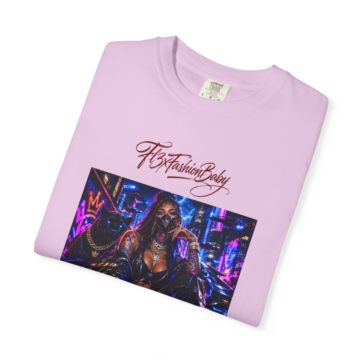 Cyberpunk Nightlife T‑Shirt — “The Fashion Baby” Graphic Tee