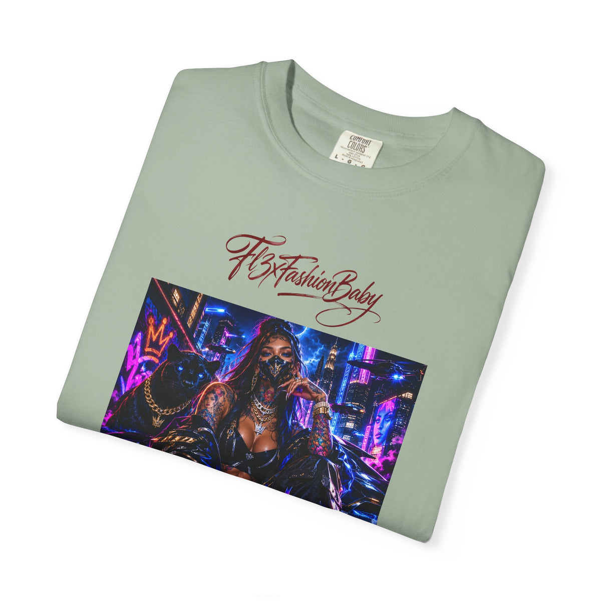 Cyberpunk Nightlife T‑Shirt — “The Fashion Baby” Graphic Tee