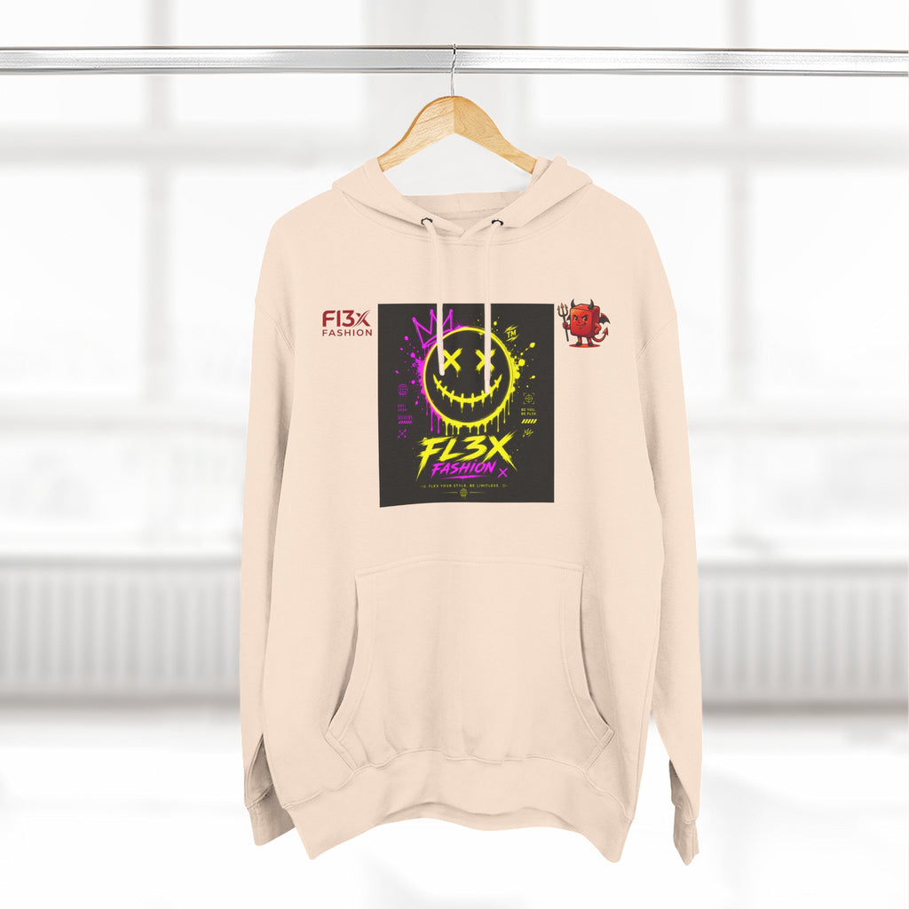 Smiley Neon Graphic Hoodie — FL3X Fashion Streetwear