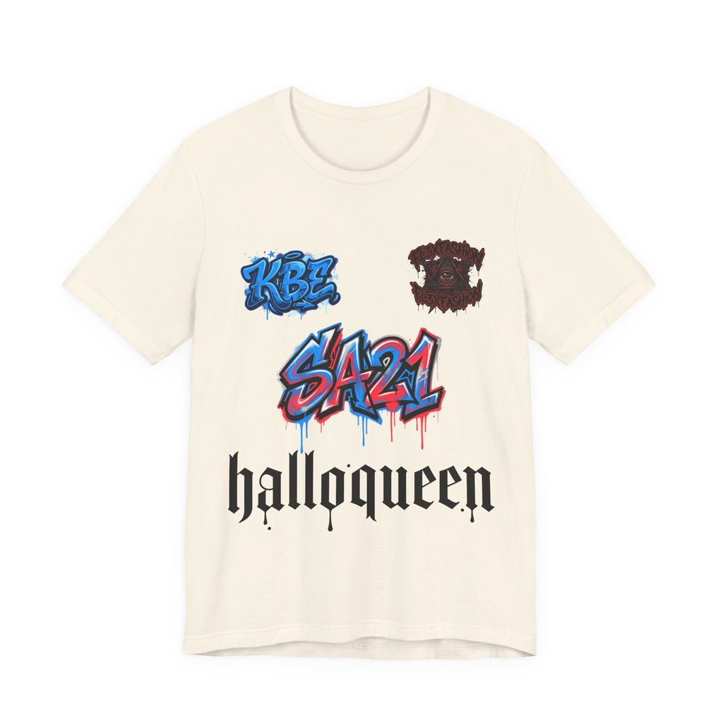 Halloqueen Graphic Tee — SA21 Graffiti Streetwear T‑Shirt