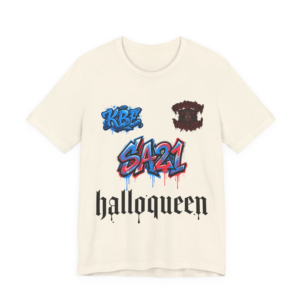 Halloqueen Graphic Tee — SA21 Graffiti Streetwear T‑Shirt