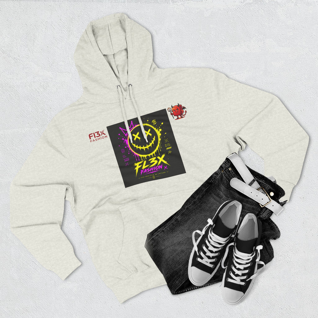 Smiley Neon Graphic Hoodie — FL3X Fashion Streetwear
