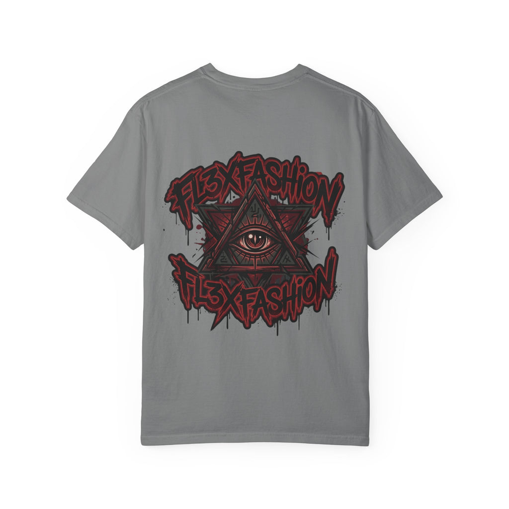 Halloqueen Graphic T-Shirt — Gothic Pyramid & All-Seeing Eye Streetwear