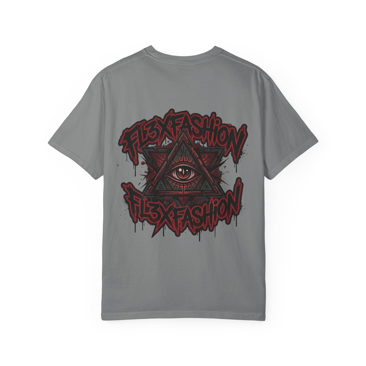 Halloqueen Graphic T-Shirt — Gothic Pyramid & All-Seeing Eye Streetwear
