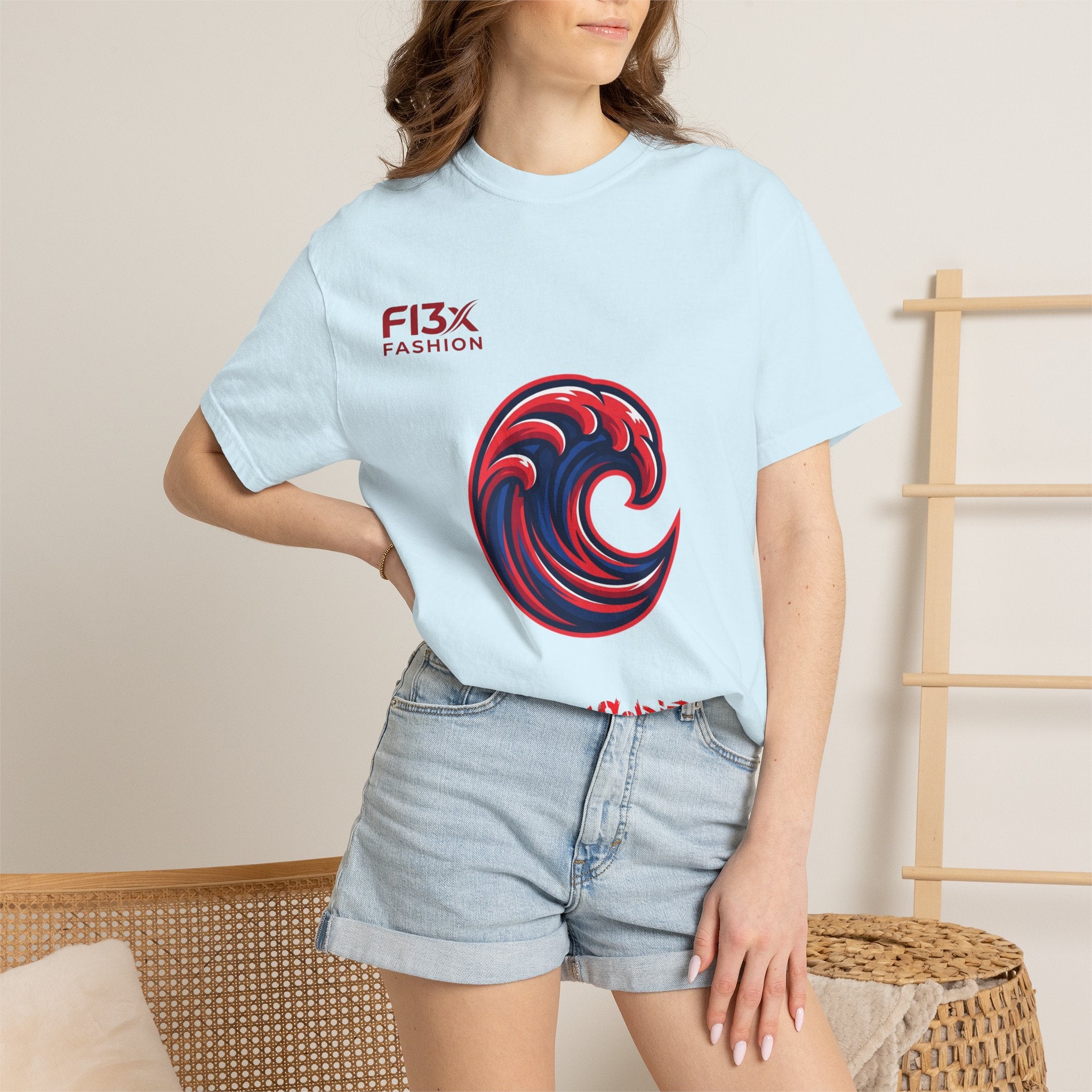 Wave Emblem T-Shirt — 'I'm A Soldier' Graphic Crew Tee
