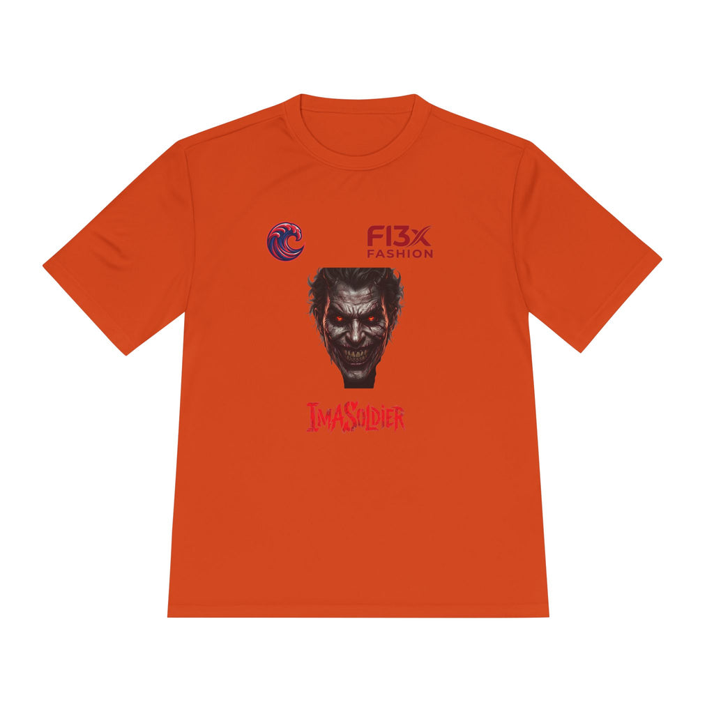 ImaSoldier Graphic Tee — Dark Joker Face Logo Moisture‑Wicking Shirt