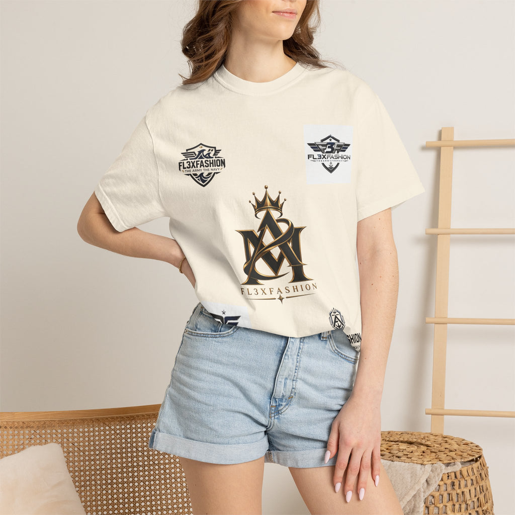 Graphic T-Shirt — Mythic Warrior Back Print with Crest Logos