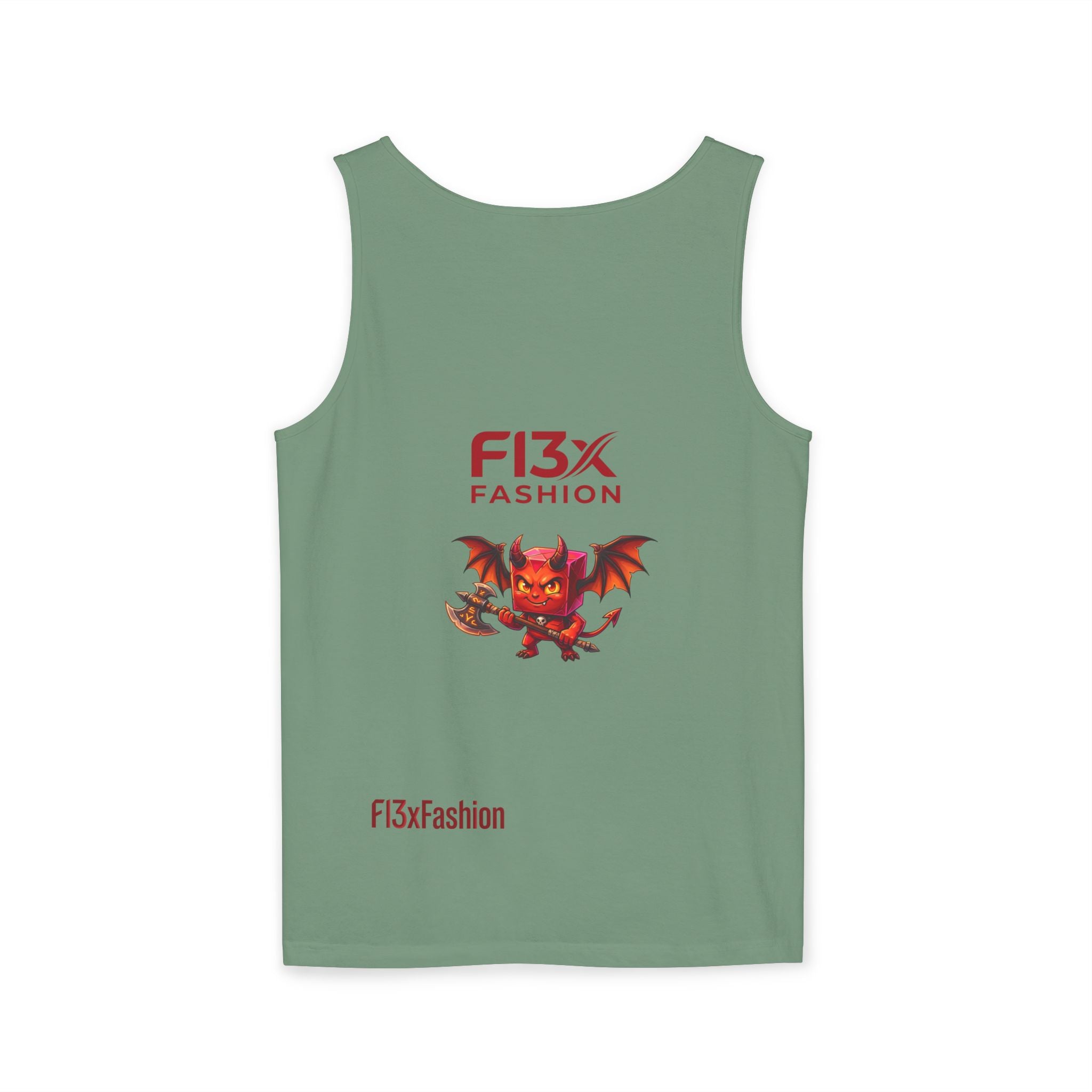 FL3X Fashion Graphic Tank Top — Neon Smiley & Devil Logo Streetwear