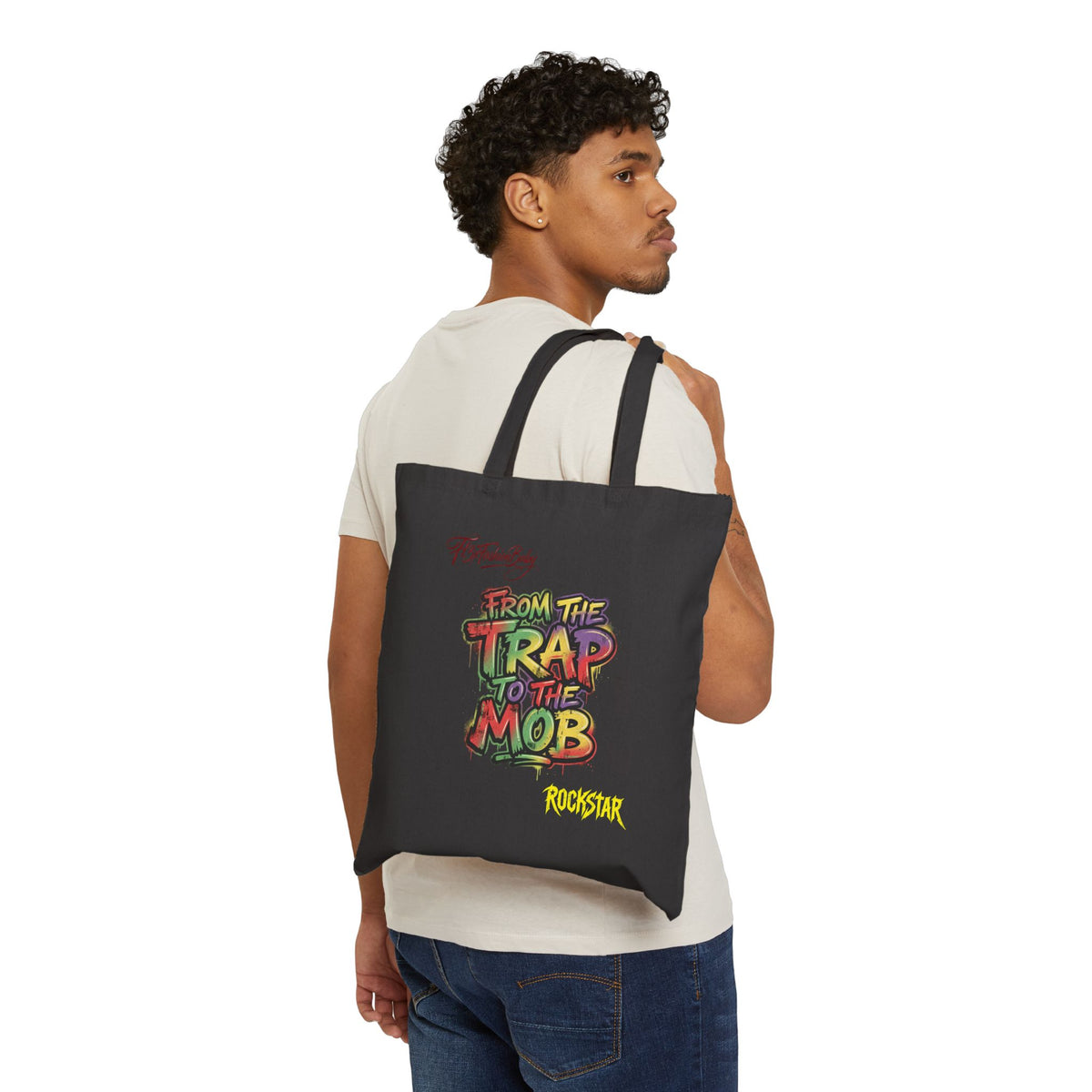 Tote Bag — "From the Trap to the Mob" Graffiti Canvas Tote