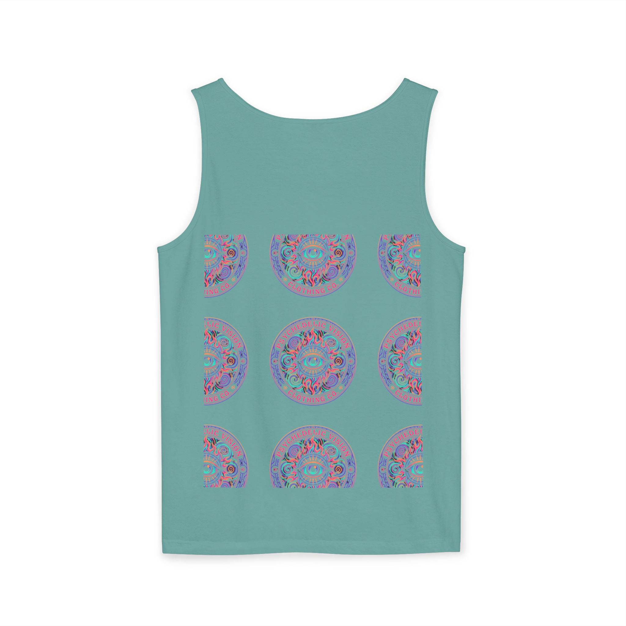 Psychedelic Vision Tank Top — Retro Eye Mandala Graphic