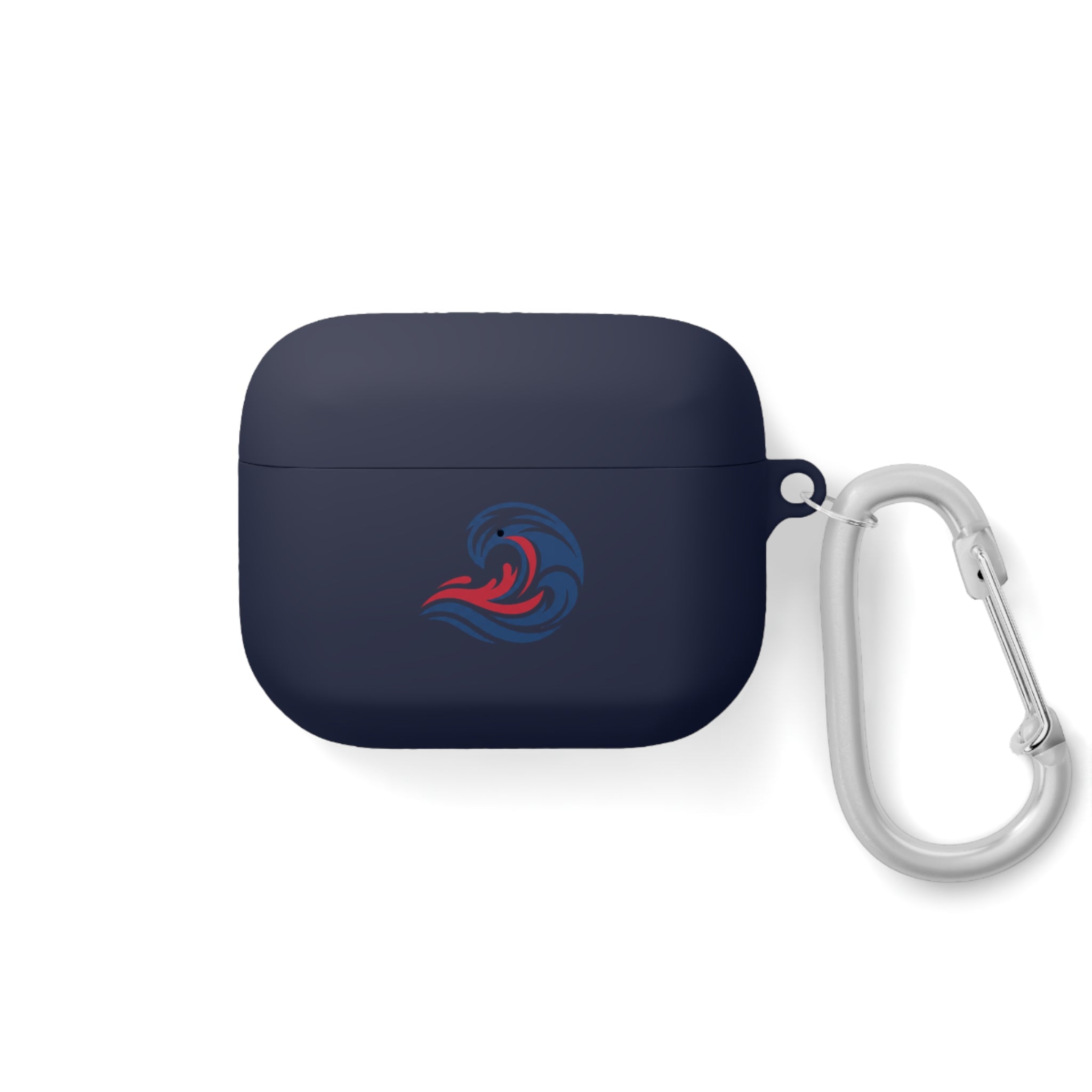 Wave Crest AirPods Case Cover - Patriotic Red White Blue Swirl