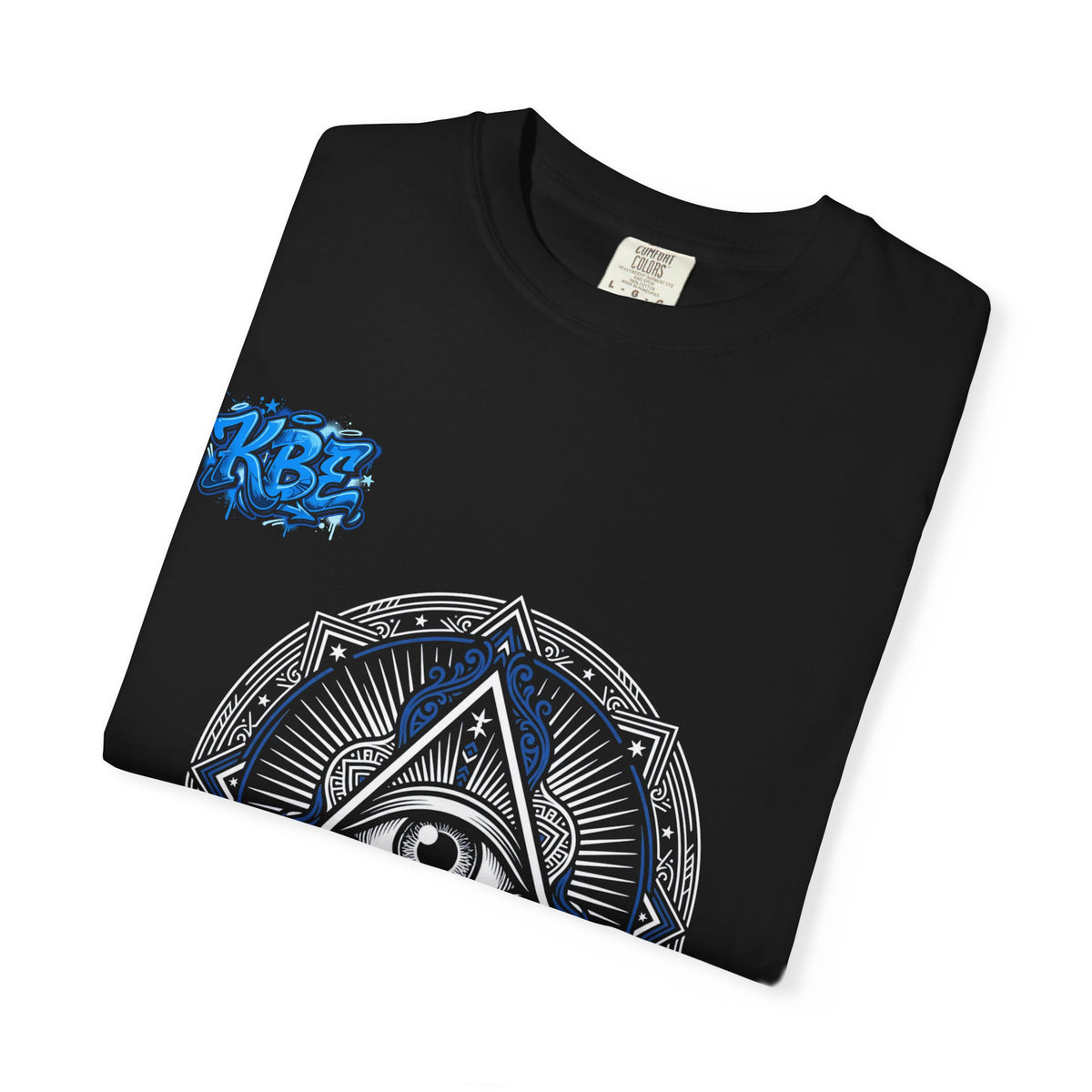 T-Shirt — Blue Geometric Mandala Bandana Graphic