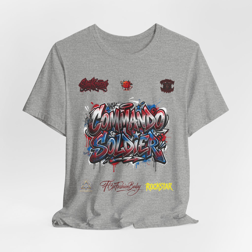Commando Soldier Graphic Tee — Military-Inspired Streetwear T-Shirt