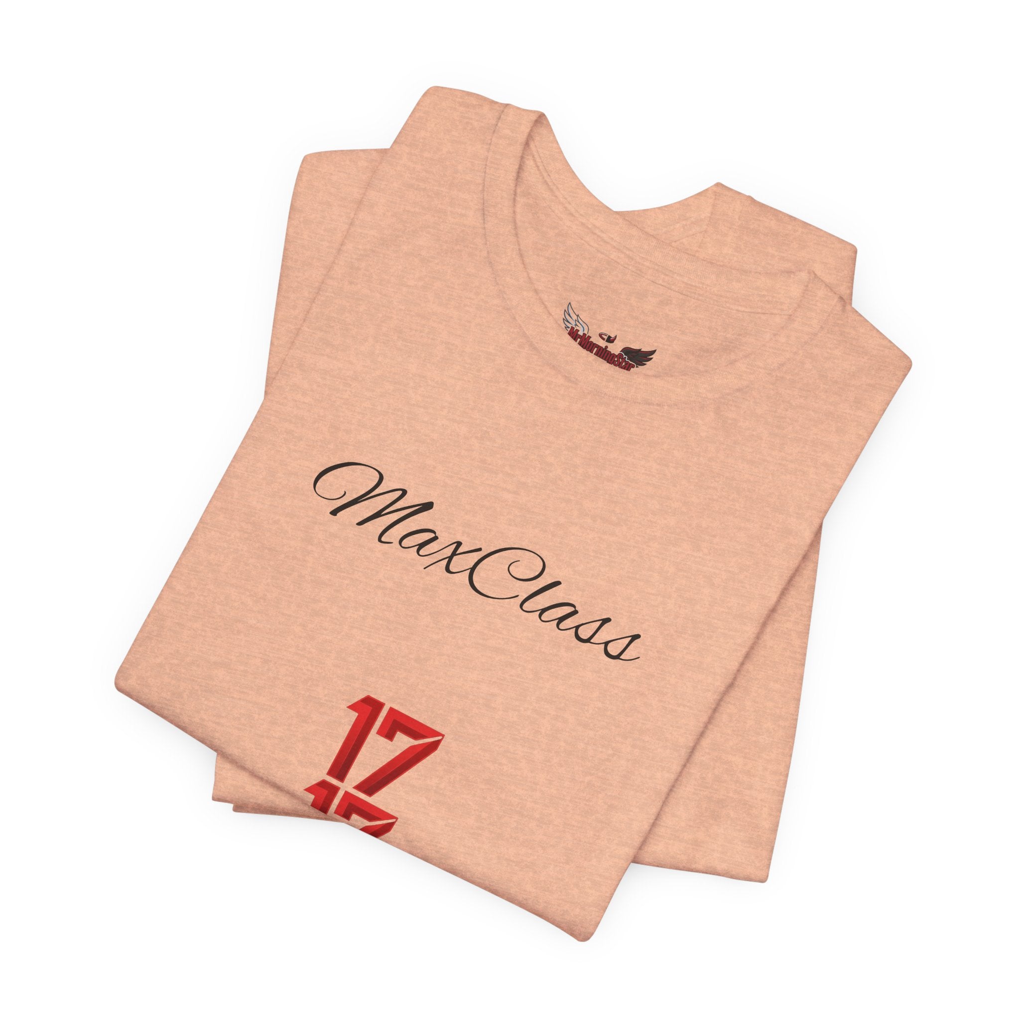 MaxClass '17' Graphic Tee — Minimal Script Logo T-Shirt