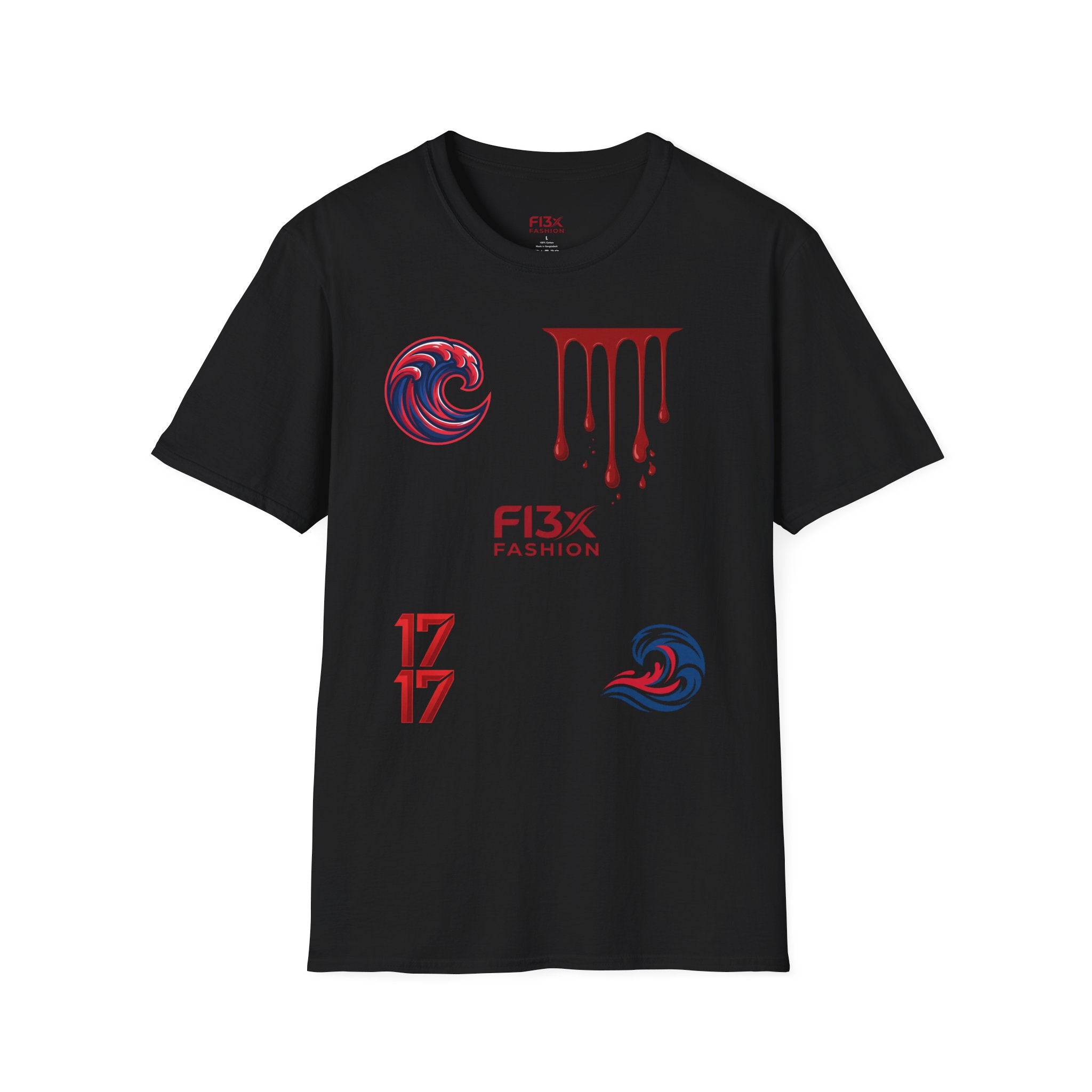 Graphic Tee — F13x Fashion Drip & Wave Design