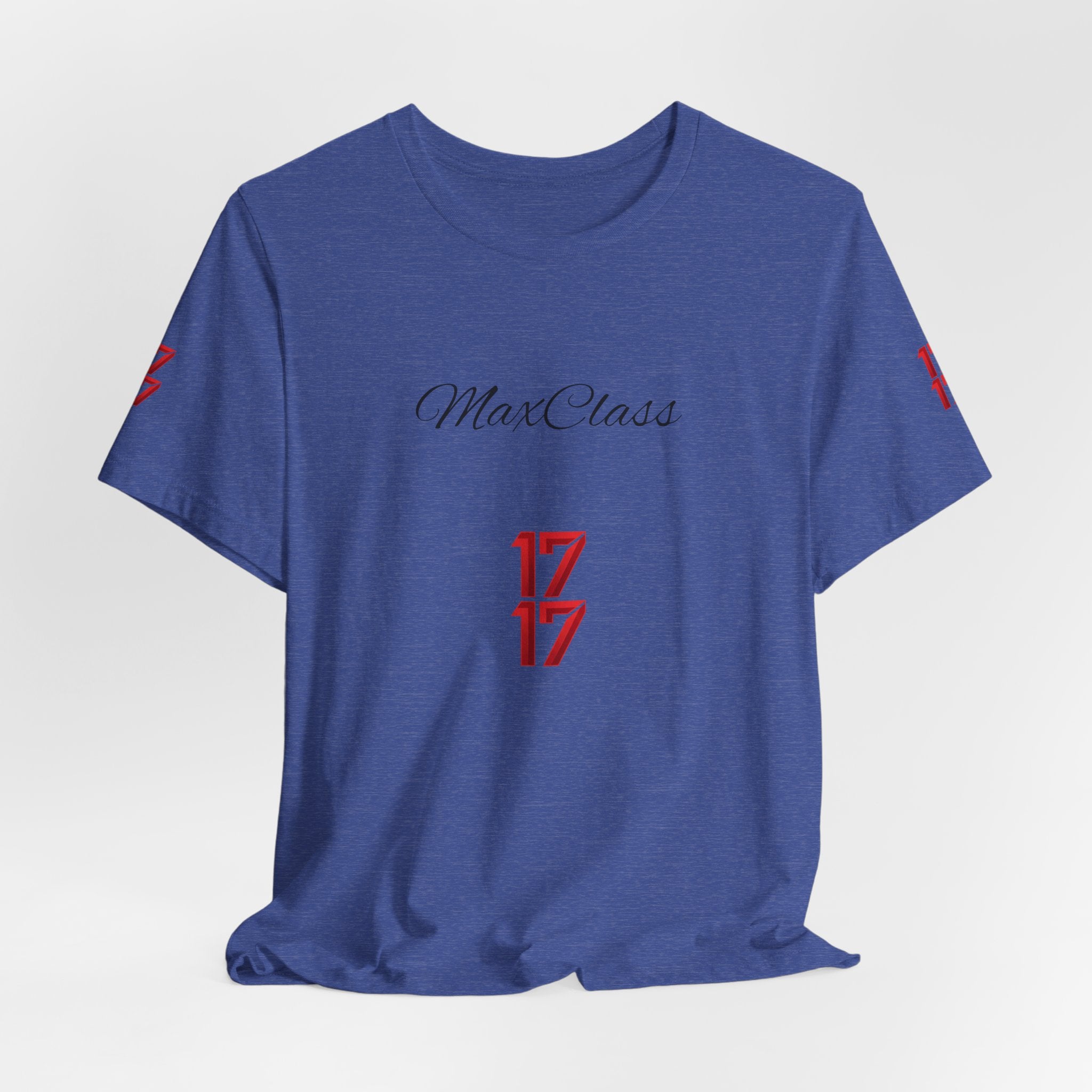 MaxClass '17' Graphic Tee — Minimal Script Logo T-Shirt