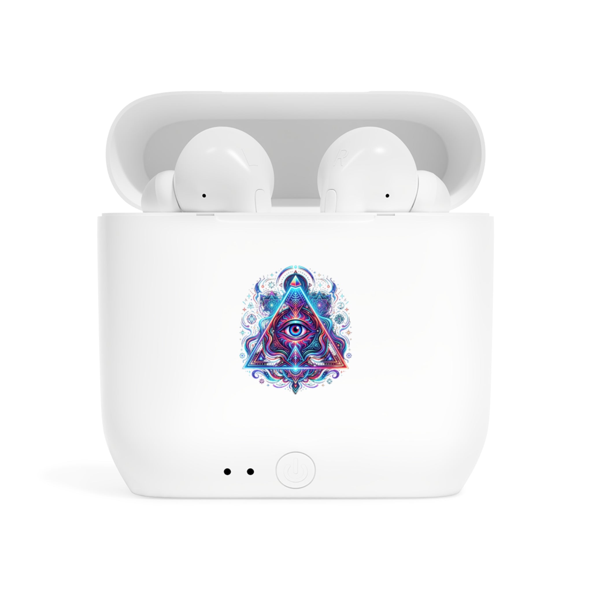Wireless Earbuds Case — Mystic All-Seeing Eye Triangle Design