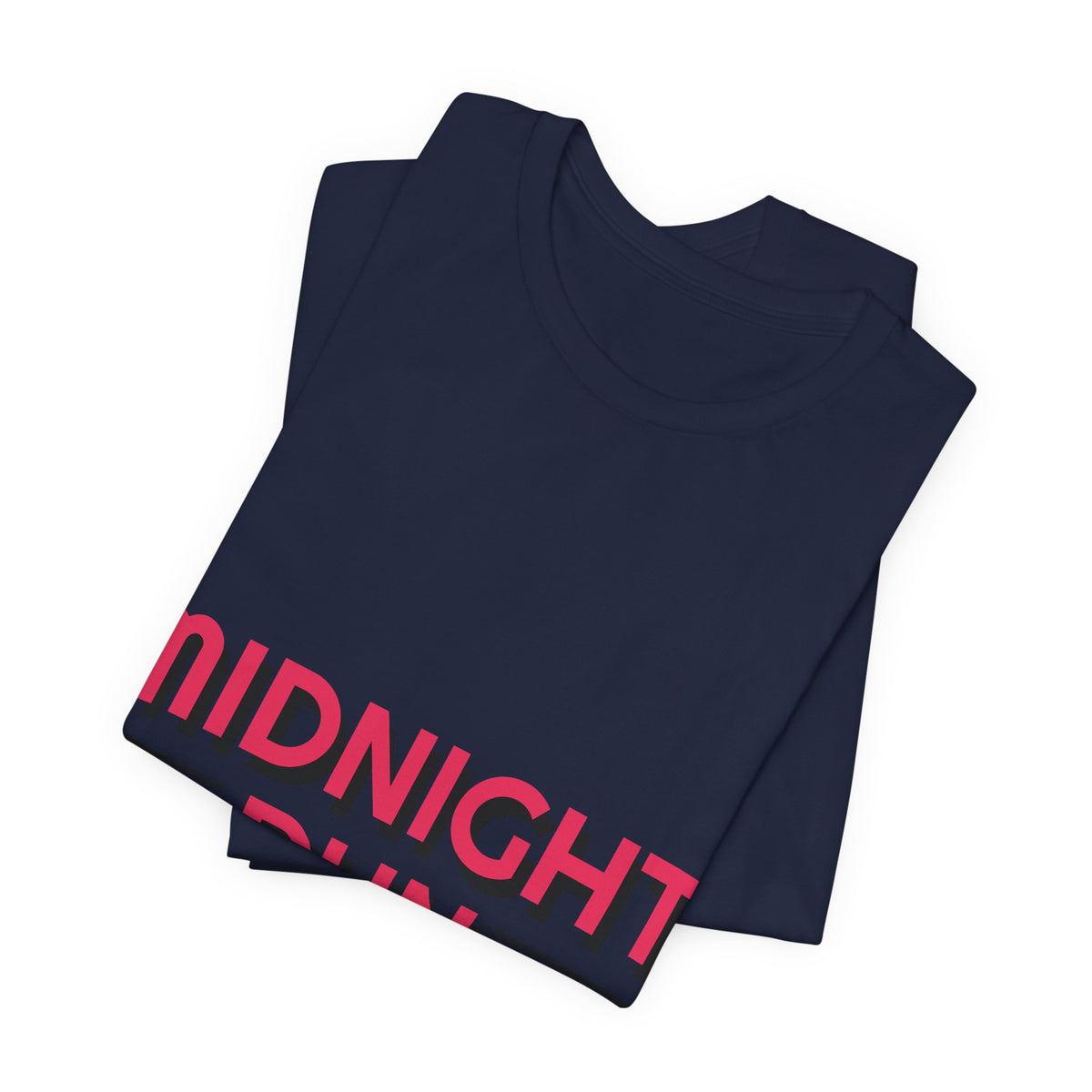 Midnight Run Graphic Tee — Retro Neon Typography T-Shirt