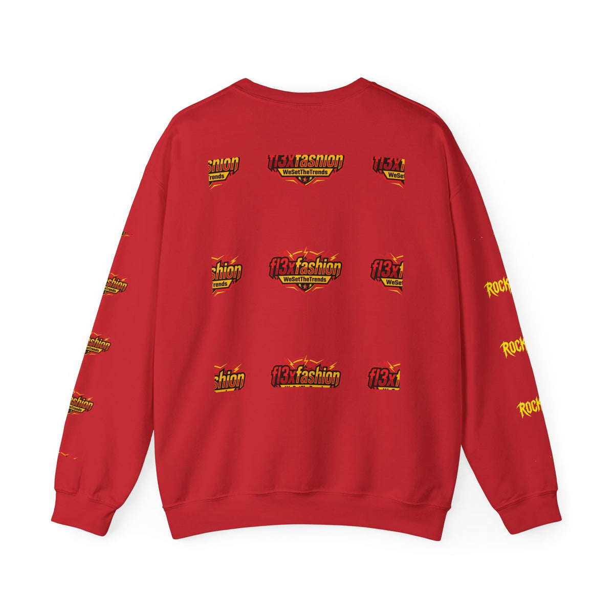 Logo Pattern Sweatshirt — fi3xfashion Graphic Crewneck