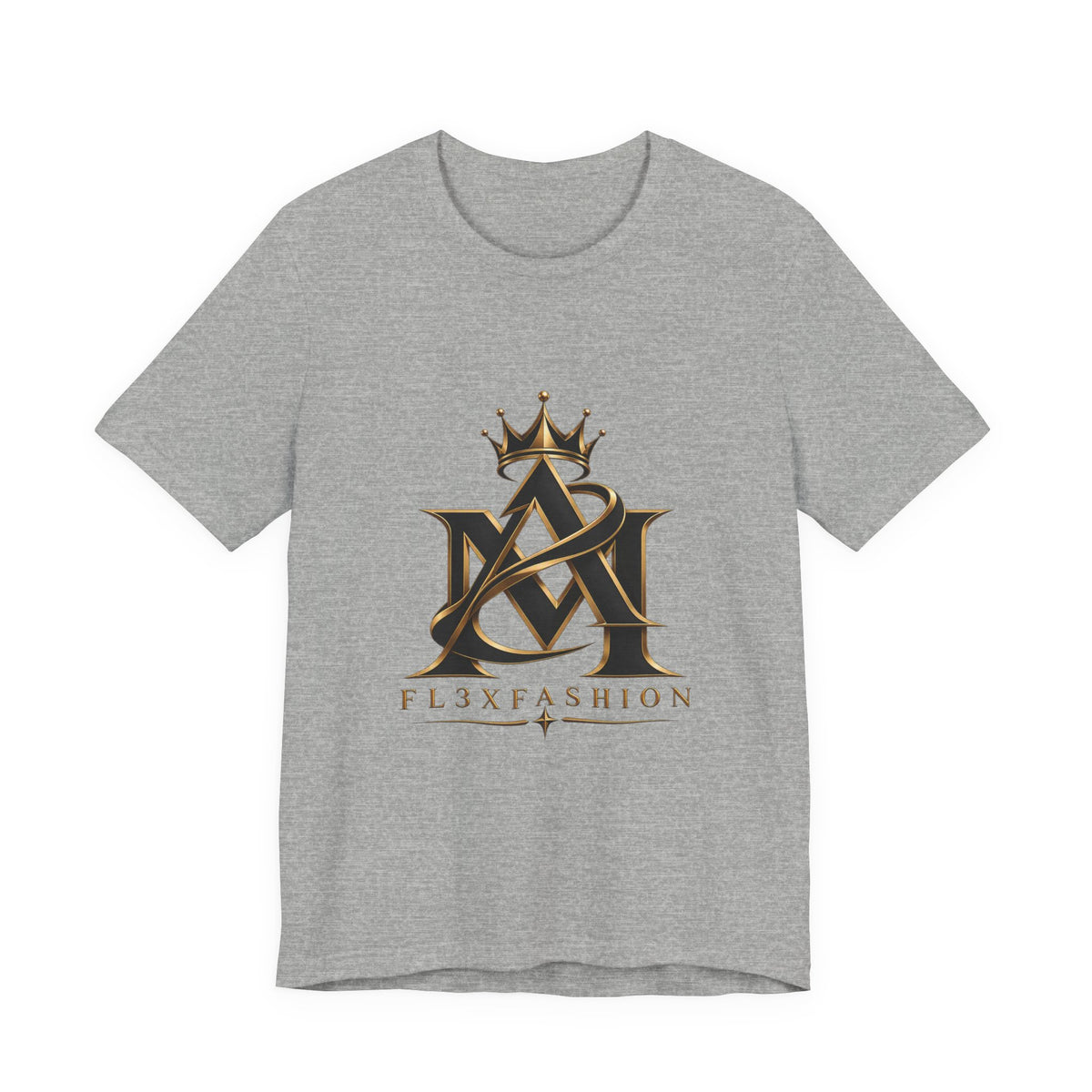 Crown Monogram Logo Tee — FL3XFASHION Graphic T-Shirt