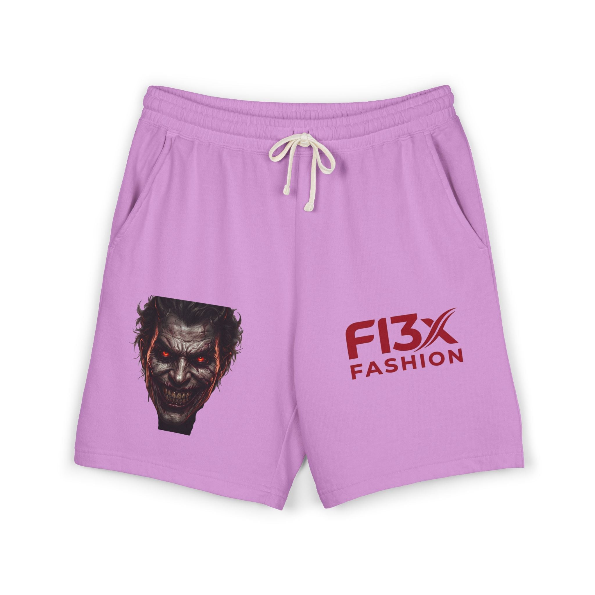 Graphic Fleece Sweat Shorts — Illustration Logo Casual Lounge Shorts