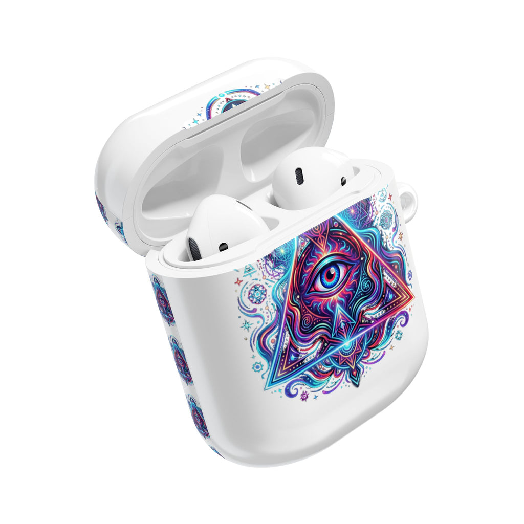 Psychedelic Third Eye AirPod Case — Vibrant Mystic Triangle Design