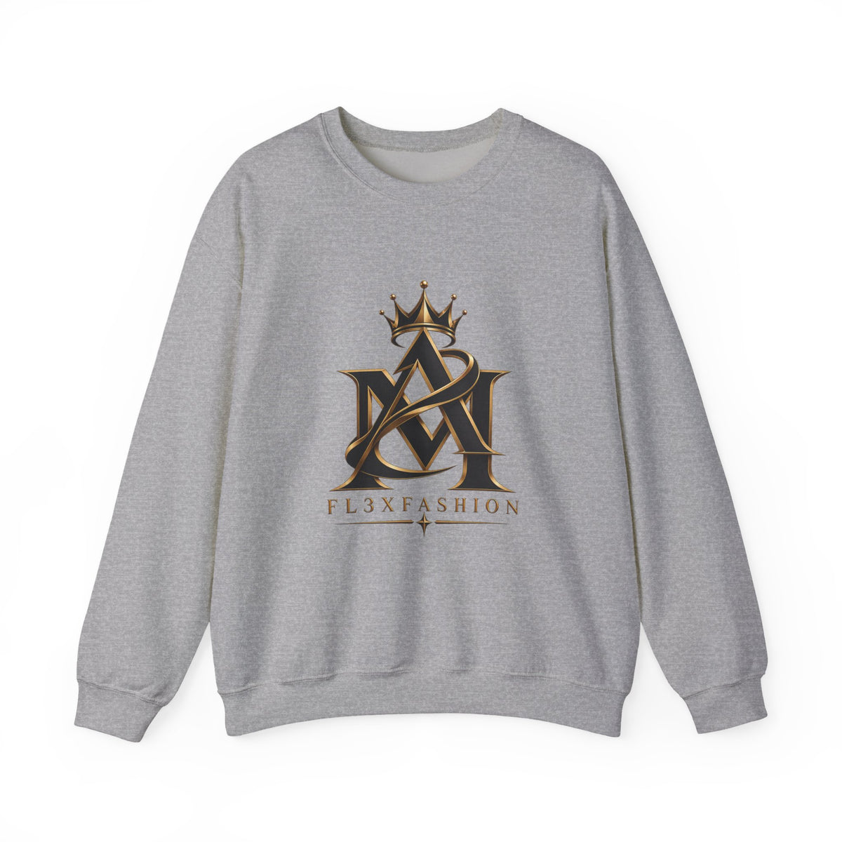 Fl3xFashion Crown Logo Crewneck Sweatshirt