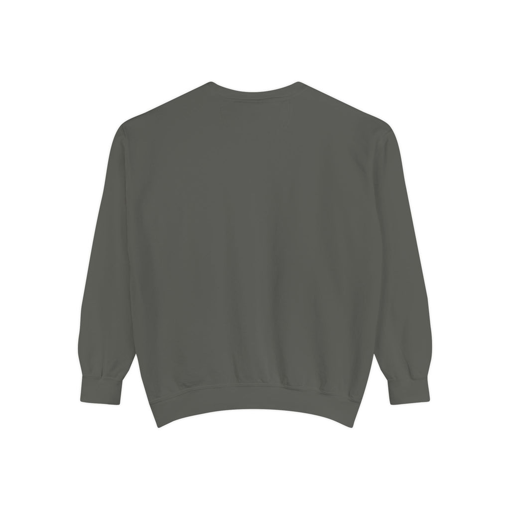 Sweatshirt — Minimal Red "17/17" Chest Logo Garment-Dyed Crew