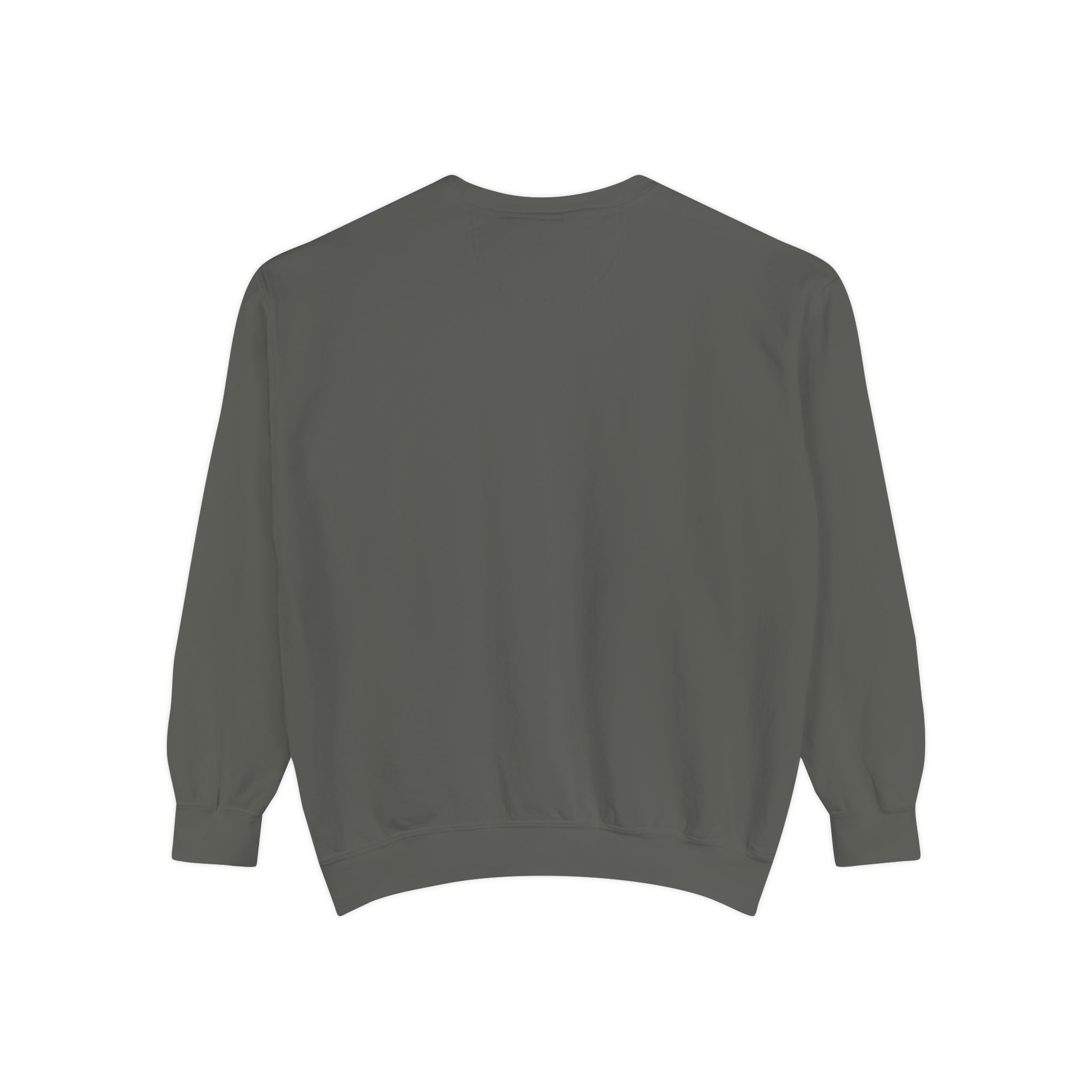 Sweatshirt — Minimal Red "17/17" Chest Logo Garment-Dyed Crew