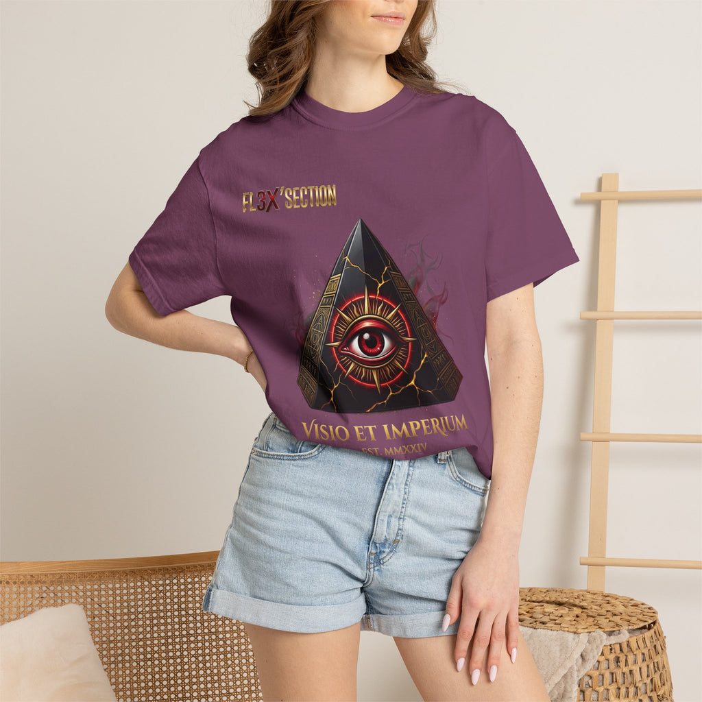All-Seeing Eye Pyramid T-Shirt — "Visio Et Imperium" Graphic Tee
