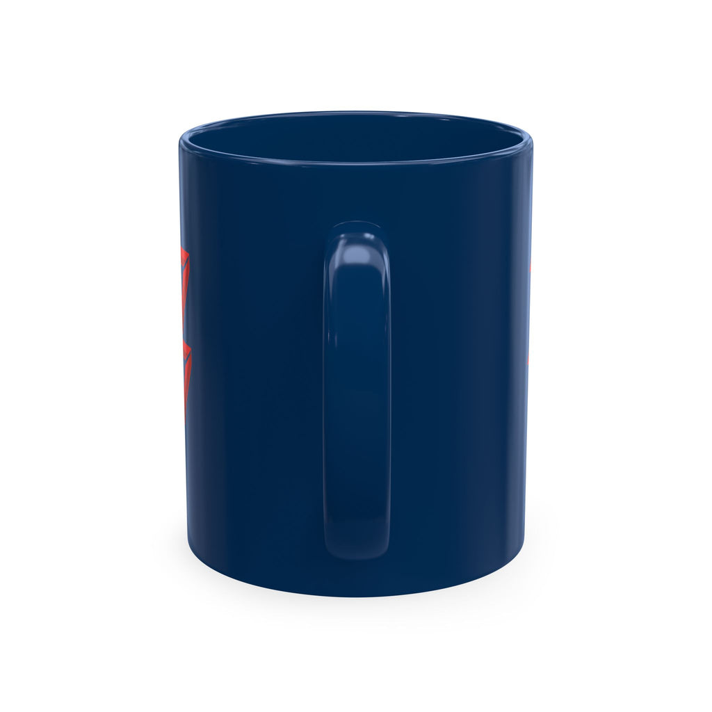 Ceramic Mug — Mystic Third Eye Pyramid Design with 7/17 Red Numerals