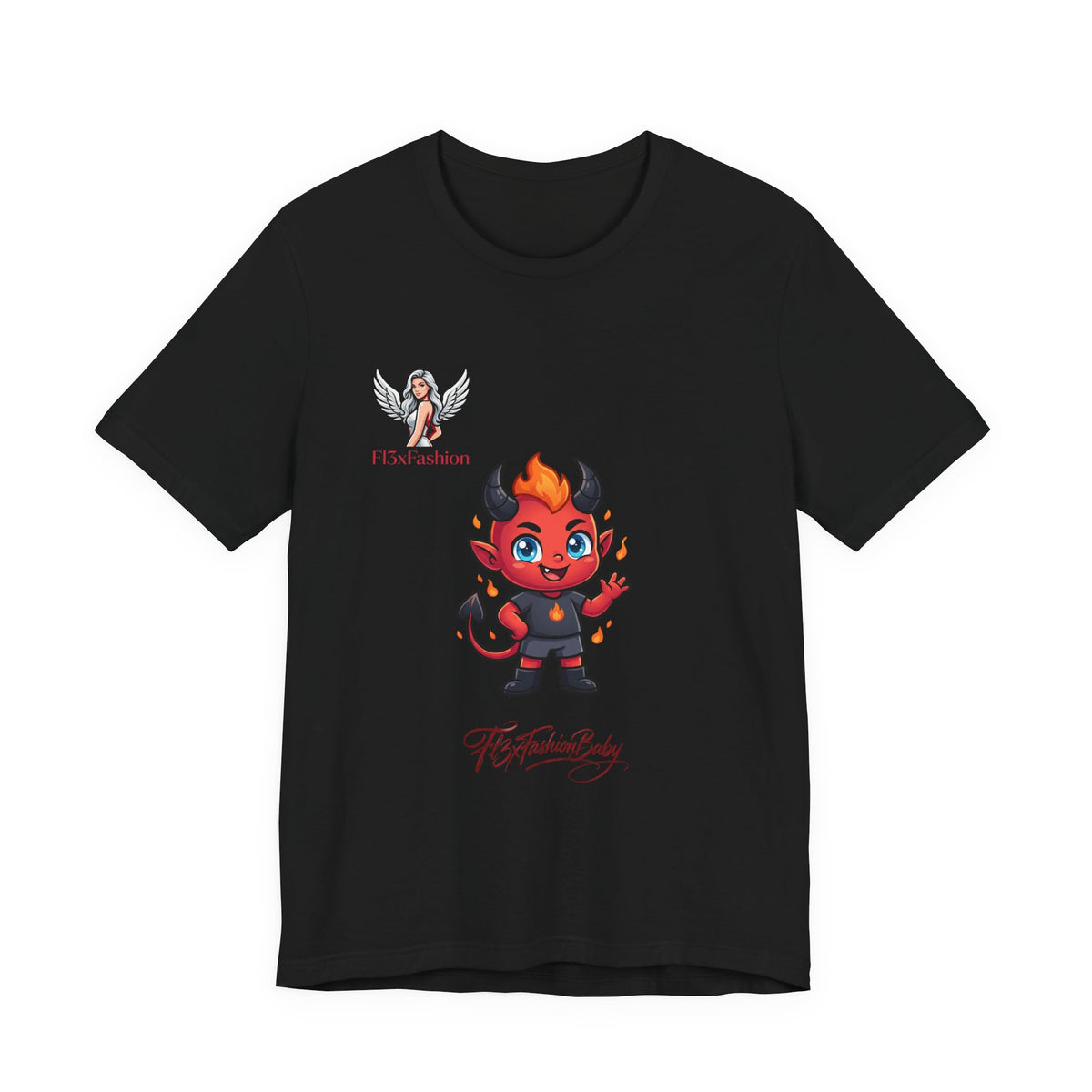 Cute Devil Character Tee — 'The Fashion Lady' Graphic T-Shirt