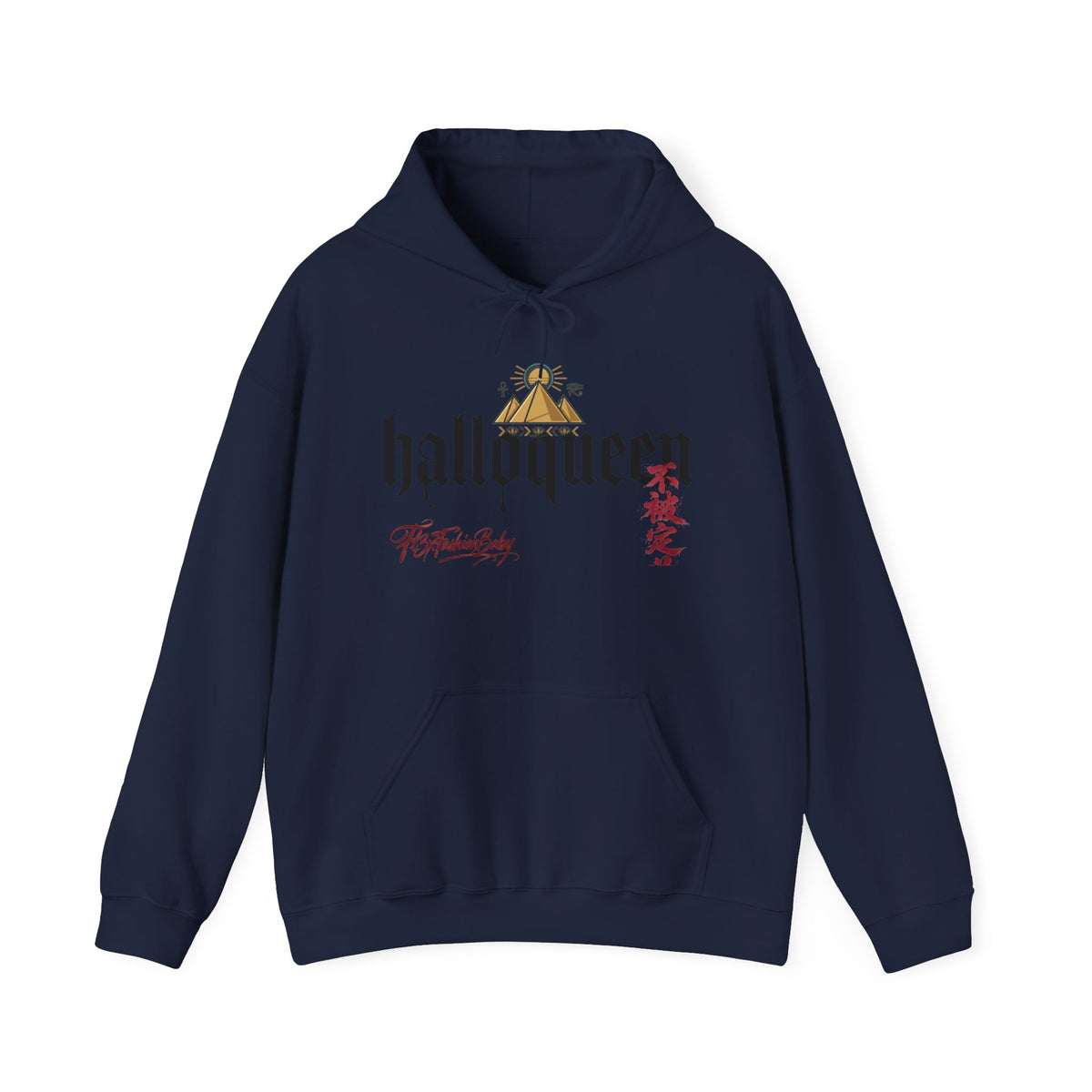 Halloween 'HalloQueen' Gothic Hoodie — Queen Crown Costume Sweatshirt