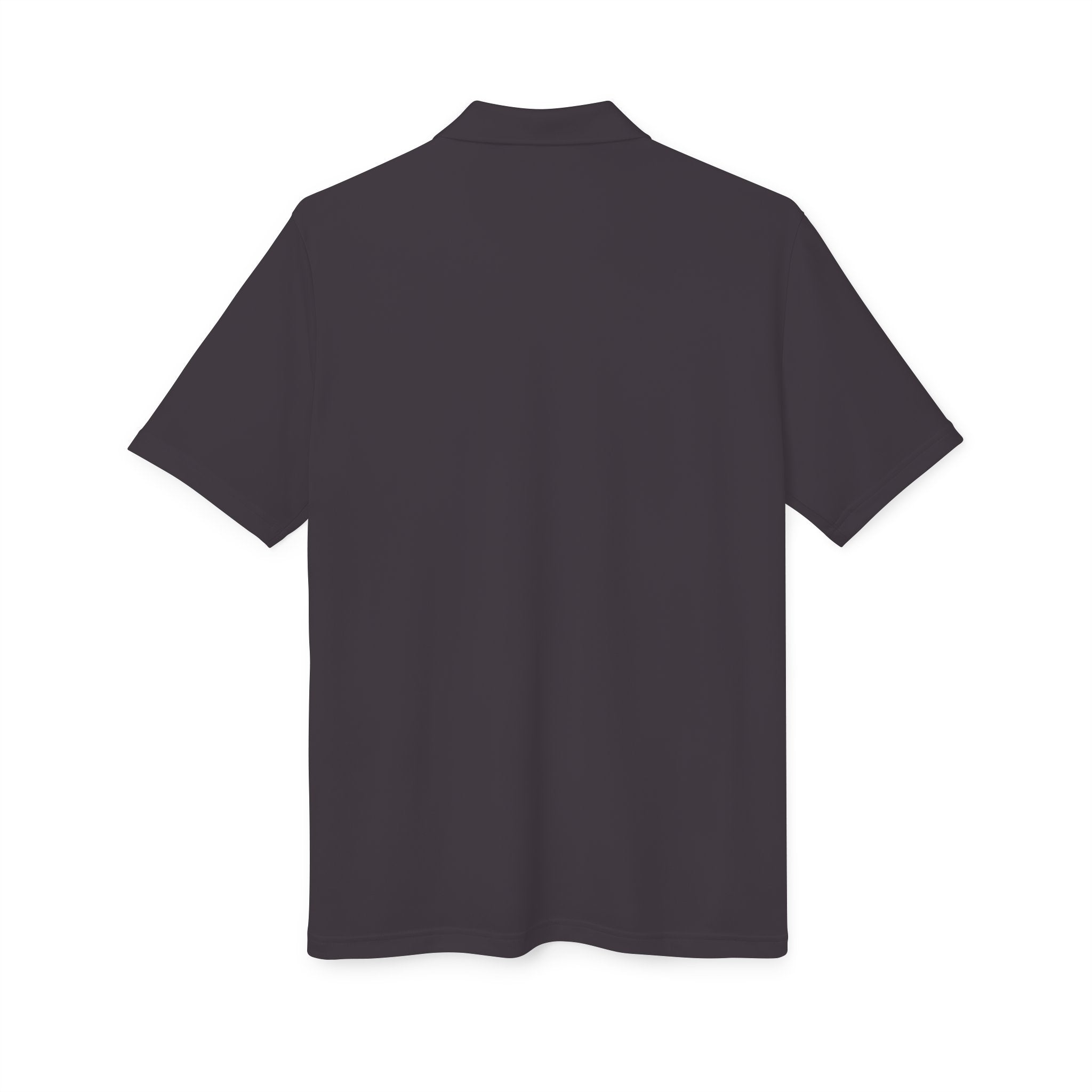 White Performance Polo — 'I Am Sober' Embroidered Chest Design