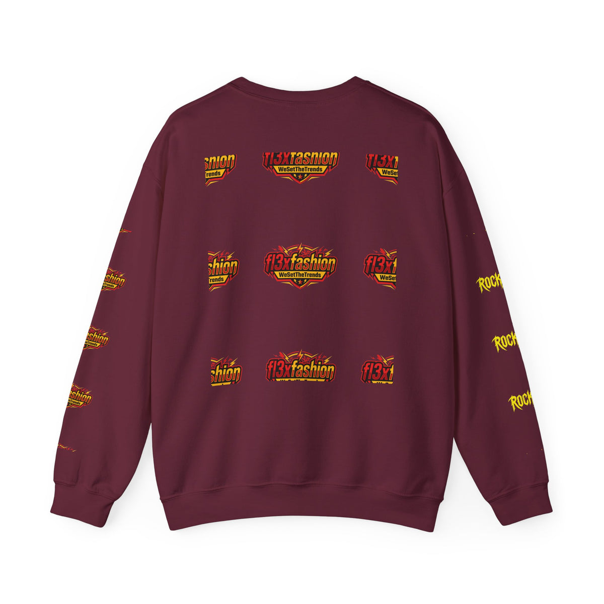 Logo Pattern Sweatshirt — fi3xfashion Graphic Crewneck