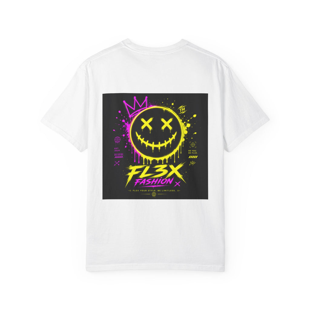 Graphic Tee — Neon Graffiti Smiley "FL3X Fashion"