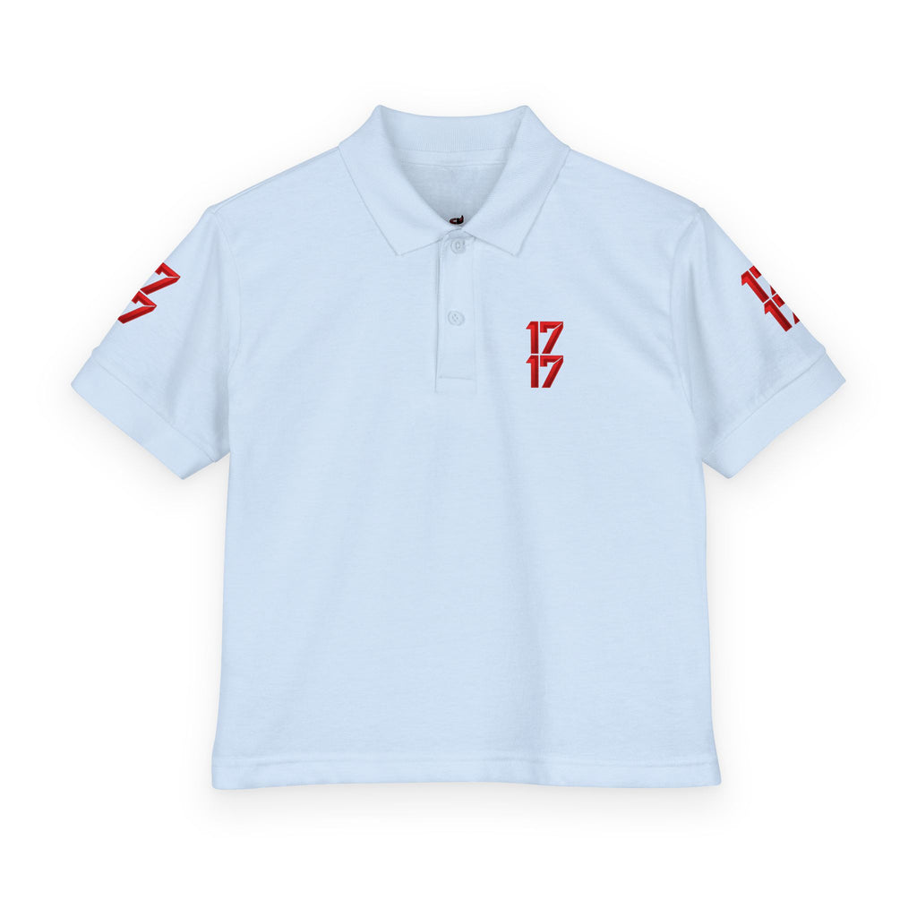 Youth Polo — Red 17 Graphic School Spirit Polo