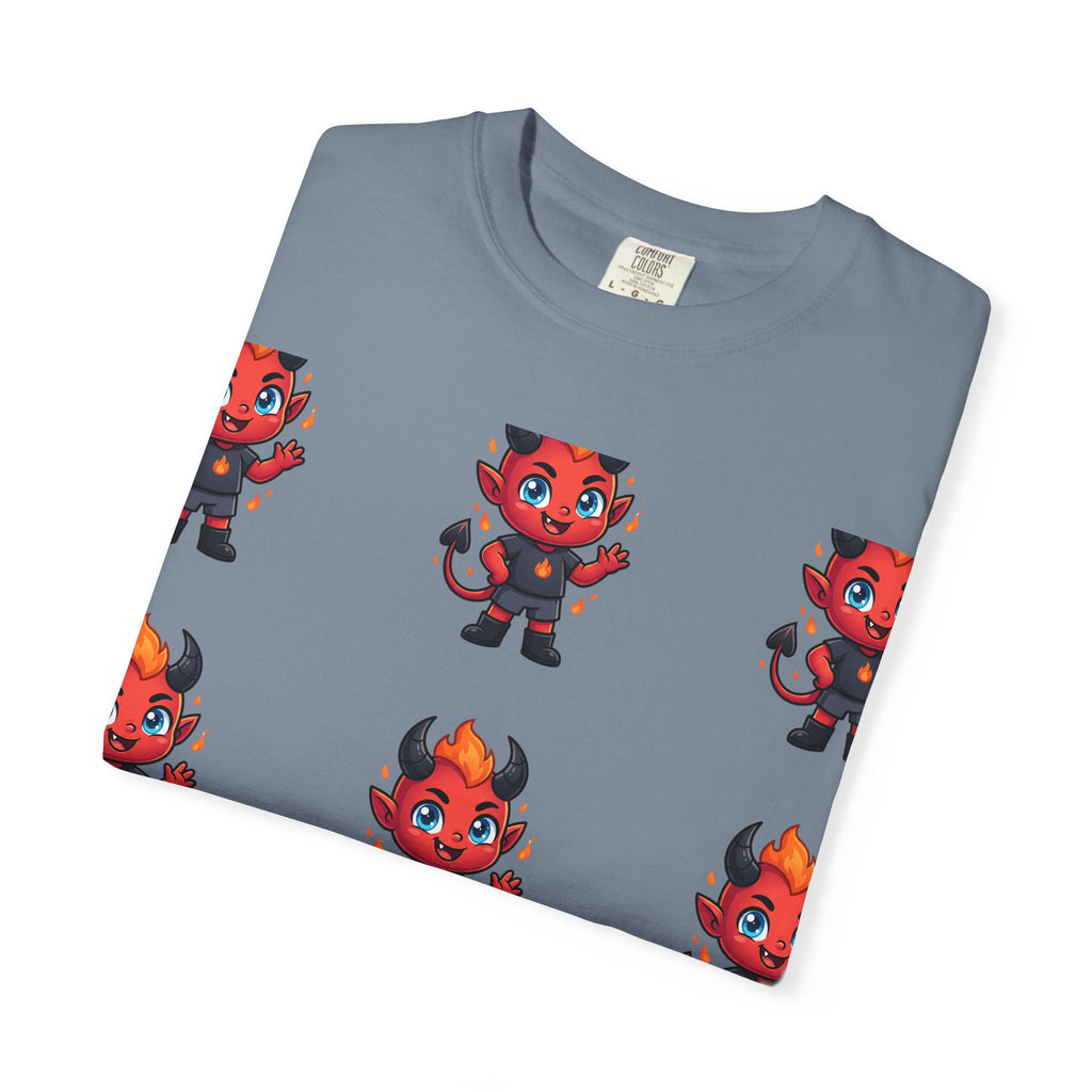 Illuminati Israel Pyramid T-Shirt with Devil Character Pattern