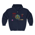 All-Seeing Eye Zip Hoodie — Psychedelic Geometric Graphic Sweatshirt
