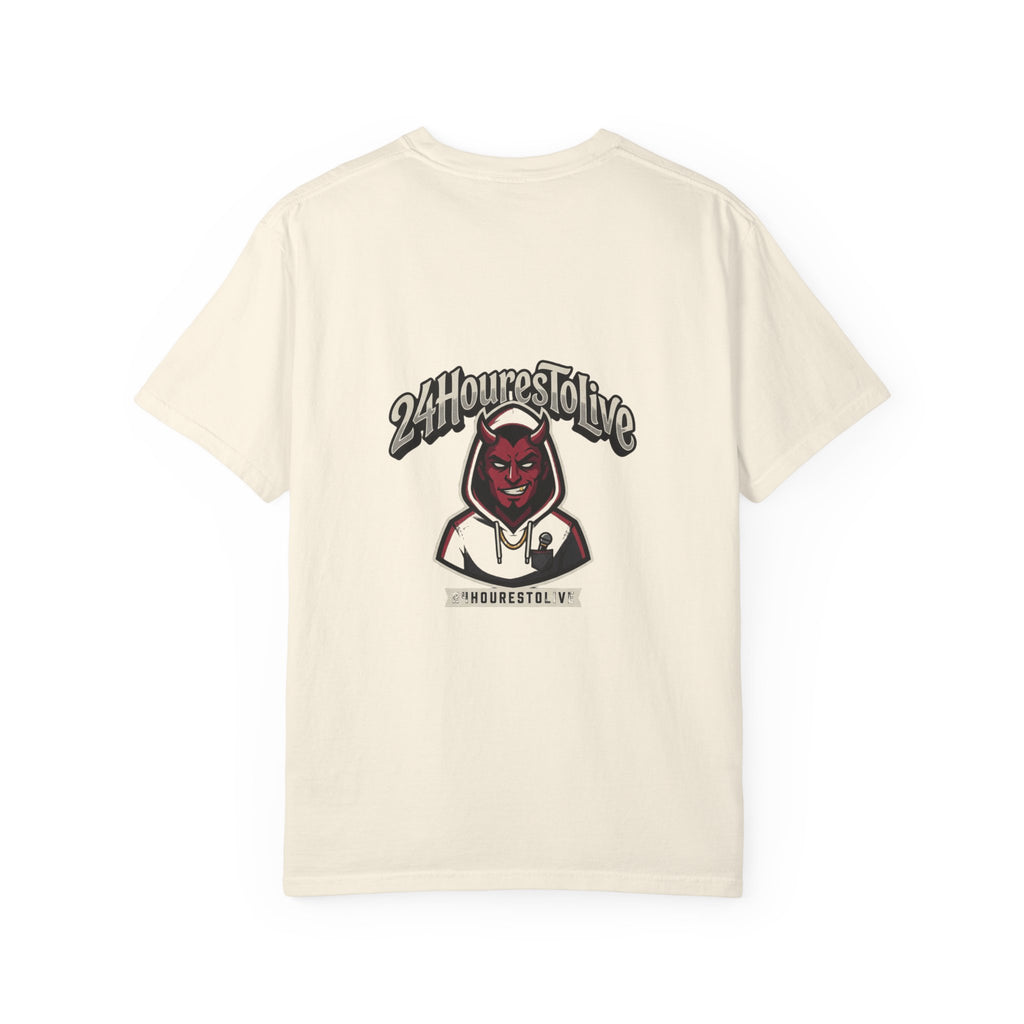 Angel & Devil Graphic T-Shirt — '24 Hours To Live' Streetwear