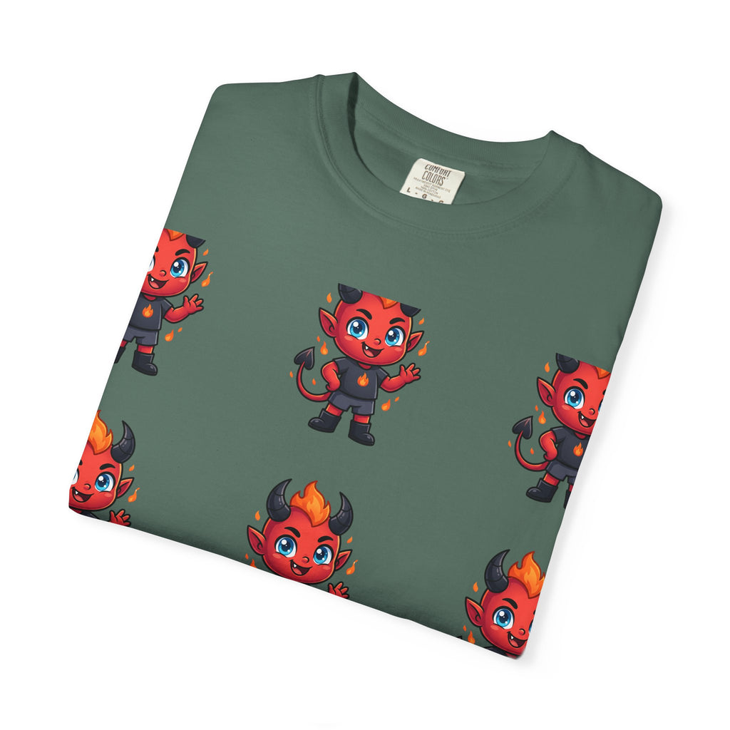Illuminati Israel Pyramid T-Shirt with Devil Character Pattern